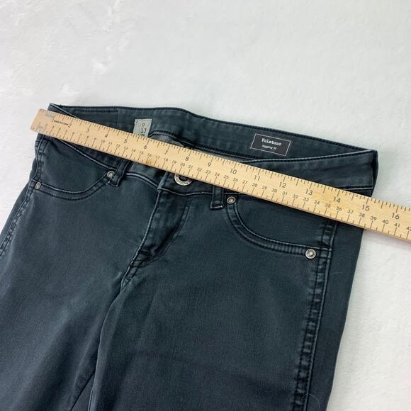 Volcom Juniors Womens Sz 9 Black Gray Stretch Skinny 30" Inseam Denim Jeans - Picture 12 of 12